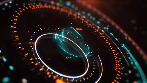 AE模板-科技感HUD展示logo动画 Hud Logo Reveal