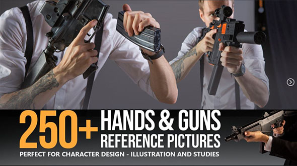 750组手持机枪枪手人物姿势造型高清参考图片合集-图片1