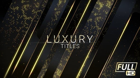 AE模板-奢华电影音乐活动开幕盛典颁奖典礼文字标题动画 Luxury Titles