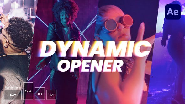 AE模板-动态促销时尚视频宣传包装片头 Dynamic Promo Opener