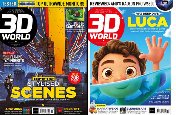 3D世界艺术杂志2021年1-12月份全月刊PDF格式3D World