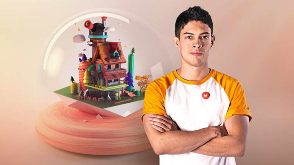 使用Procreate和Cinema 4D三维微型场景建模教程