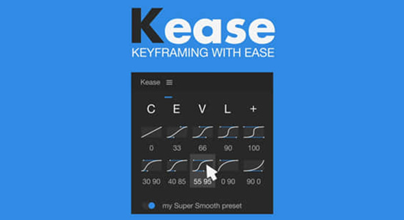 关键帧调节控制操作工具AE脚本 Kease v2.1.4 + 使用教程