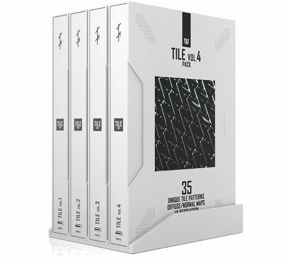 瓷砖瓦片4K高清纹理贴图第1-4合集TFM-图片1