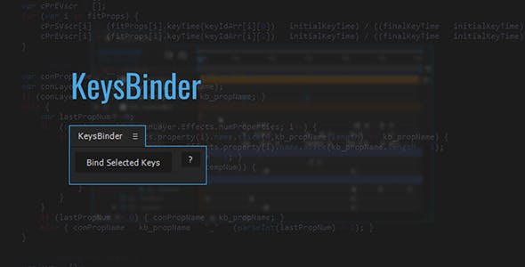 关键帧组合滑块整体控制AE脚本 KeysBinder v1.05
