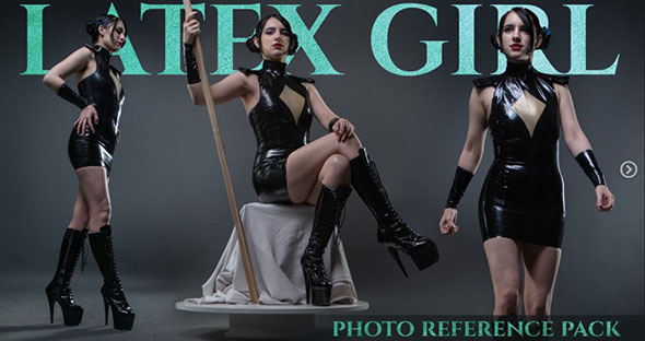 398组转身姿势封面肖像艺术家照片参考图片-图片1