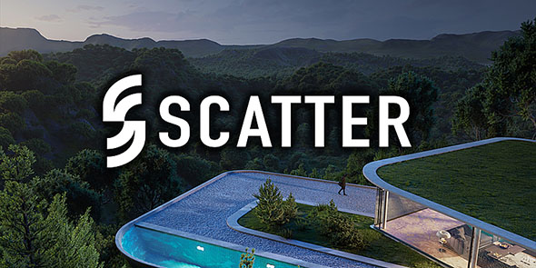 Blender三维草地植被分布散射插件 Market Scatter 4.1