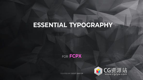 FCPX插件-30个时尚文字标题排版多用途视频动画 Essential Typography