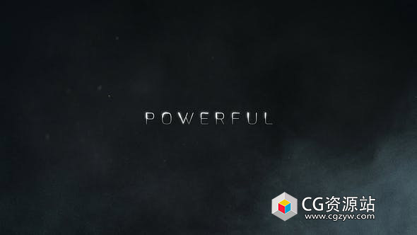 AE模板-线条描边扫光文字标题预告片动画 Line Trailer Titles