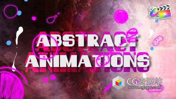 FCPX插件-4k抽象多彩手绘分格线条图形动画 Abstract Animations Pack 01