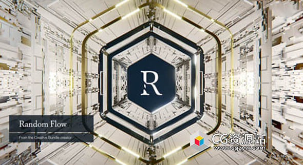 随机网格科技感模型生成Blender插件 Random Flow v3.7.5 + Presets