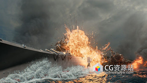 Houdini战舰毁坏爆炸特效视频教程