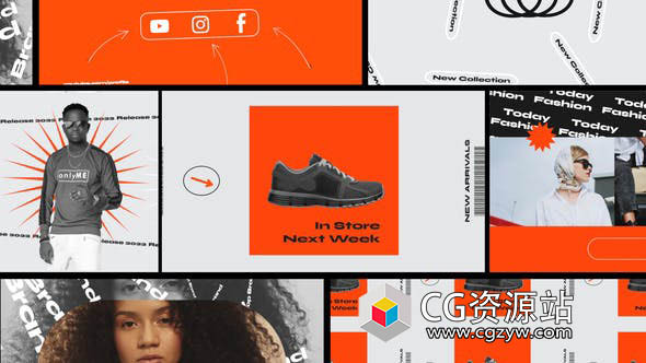 FCPX模板-多彩时尚快速产品宣传介绍片头 Hypebeast Promo