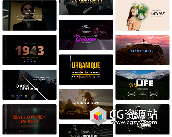 AE+PR模板-40组4K大气史诗电影预告片标题开场动画 Cinematic Titles-图片1