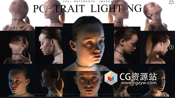 390组不同光线人物肖像面部表情高清参考图片-图片1