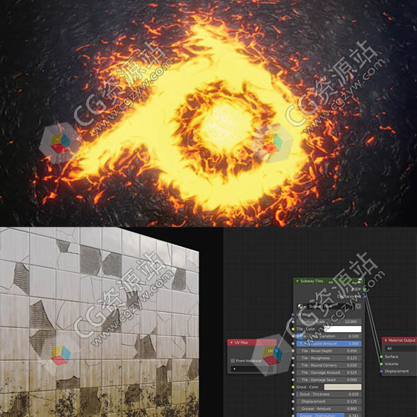 Blender程序化纹理构建技能视频教程+中英文字幕