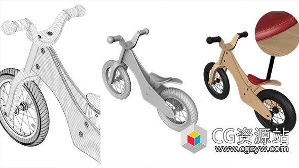 Cinema 4D自行车样条线建模大师班C4D教程+中英文字幕