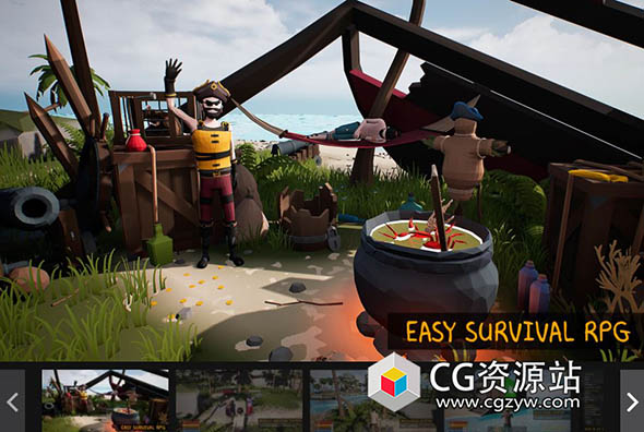 Unrea多人生存冒险角色扮演游戏系统项目 Easy Survival RPG v4/v5 UE5.4