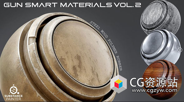 20组Substance游戏武器金属智能材质预设 spsm格式-图片1