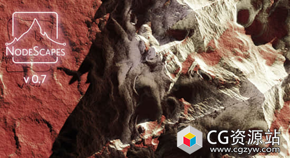 Blender三维自然地形生成插件 NodeScapes V0.8