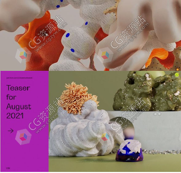 Patreon出品C4D Redshift渲染器3D设计案例系列教程-图片1