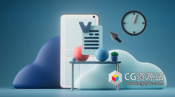 C4D Redshift渲染器2D草图到3D场景视频教程