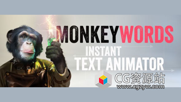 AE脚本-运动文字标题排版动画 MonkeyWords V1.0.0 + 使用教程