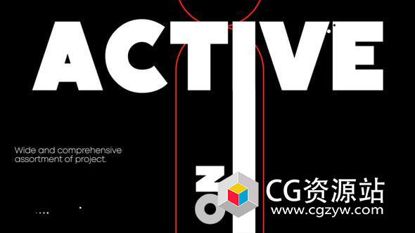 AE模板-简单时尚文字大标题排版开场片头 Simple Typo Opener