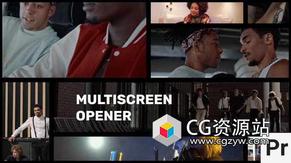 PR模板-图片视频多屏组合分屏转场动画预设