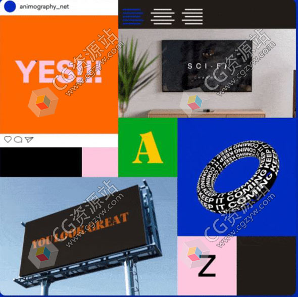 After Effects文字动画排版MG教程+中英文字幕-运动设计学院
