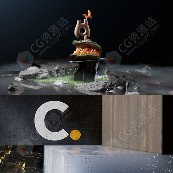 C4D Redshift渲染器高质量阴影照明材质渲染教程+中文字幕