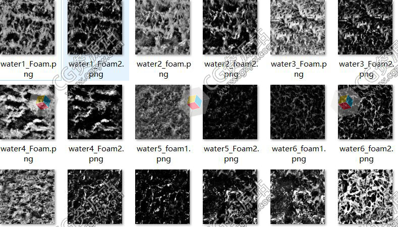 18组4K海洋海水泡沫纹理无缝贴图素材-图片2