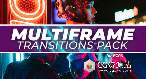 FCPX插件-32组图片视频多屏组合分屏转场动画预设