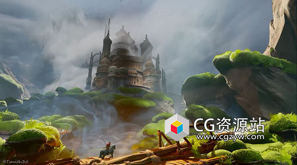 Unreal虚幻游戏风格化环境制作视频教程