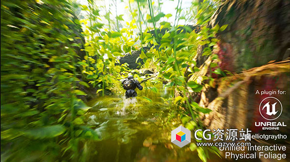 虚幻UE5树叶植物交互式插件 UIPF – Unified Interactive Physical Foliage v1.6.1 UE 5.3/5.4