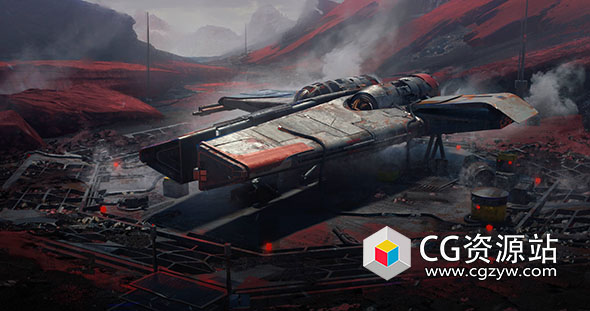 Zbrush概念艺术飞船设计制作视频教程