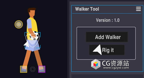 AE卡通人物走路动画脚本 Walker Tool V2.0.0 +使用教程