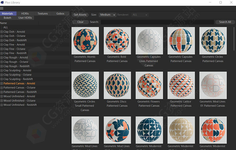 C4D插件GSG灰猩猩Arnold/Octane/Redshift材质预设HDRI合集-图片2