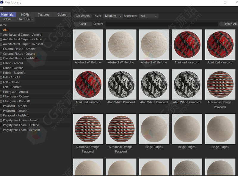 C4D插件GSG灰猩猩Arnold/Octane/Redshift材质预设HDRI合集-图片2