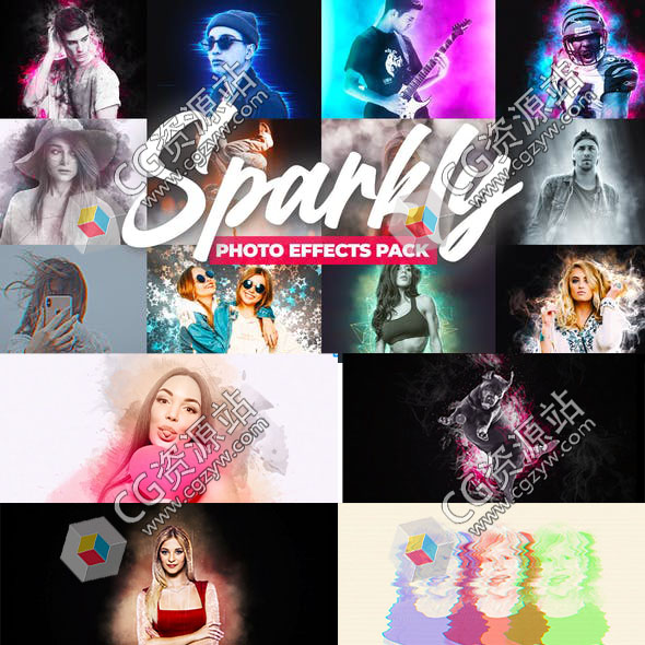 AE脚本-视频调色预设图片描边特效文字标题字幕动画-图片1