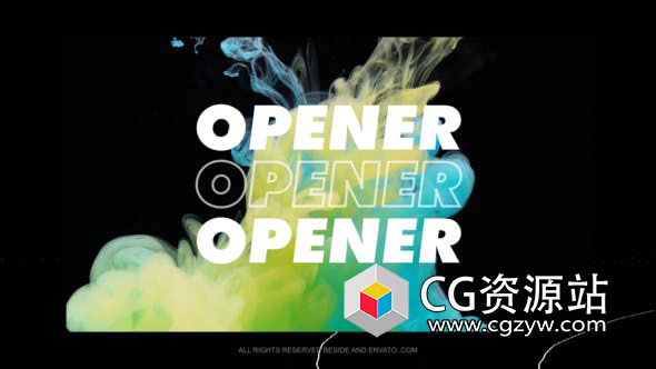 AE模板-时尚创意标题排版开场片头 Typography Opener