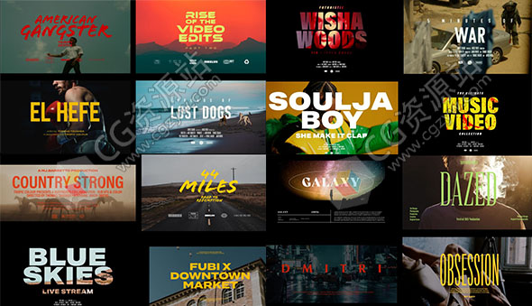 PR+FCPX模板-20个史诗电影文字标题动画预设 Tropic Colour Film Title V1-图片1