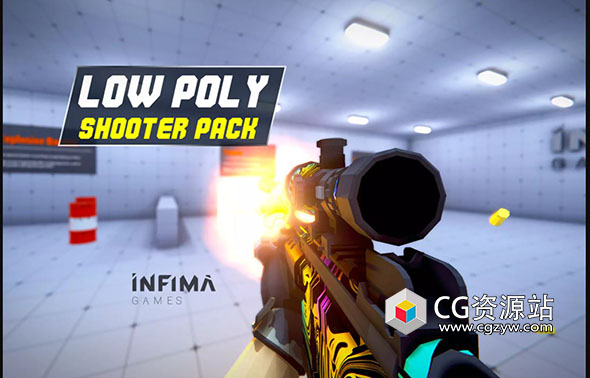 Unity低多边形射击游戏模板 Low Poly Shooter Pack v4.0