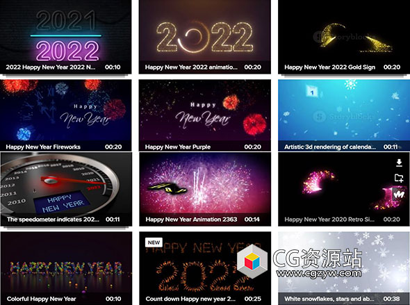 Storyblocks 200首新年圣诞节和倒计时宣传片音乐音效