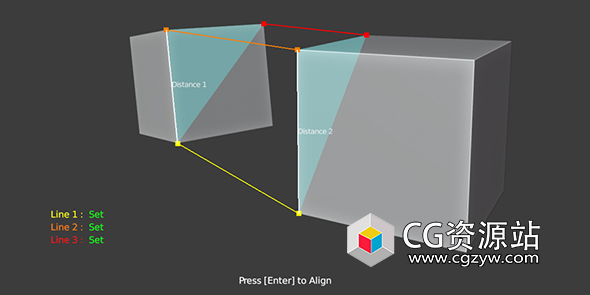 Blender将目标对齐并捕捉到源3点对齐插件 3 Points Align