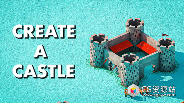 Blender 3.0游戏城堡程序化建模动画制作教程（中英文字幕）