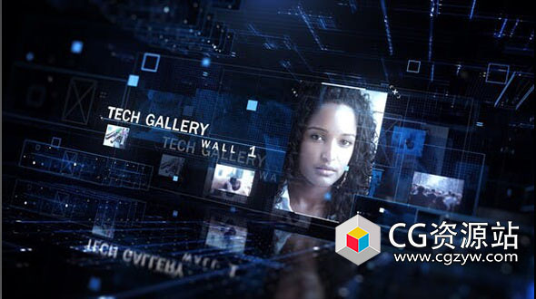 AE模板-E3D插件科技感公司宣传视频展示 Tech Gallery