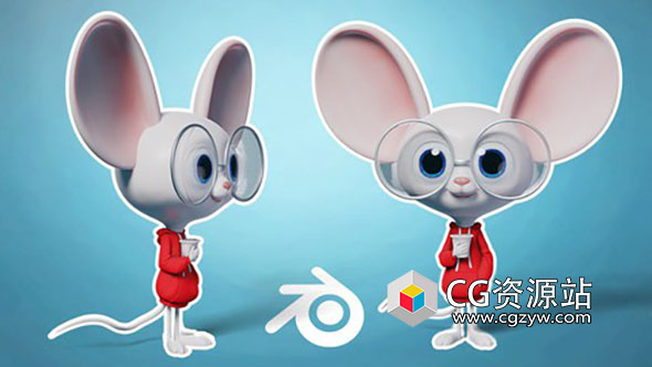 Blender 3D角色设计初学者入门视频教程+中英文字幕