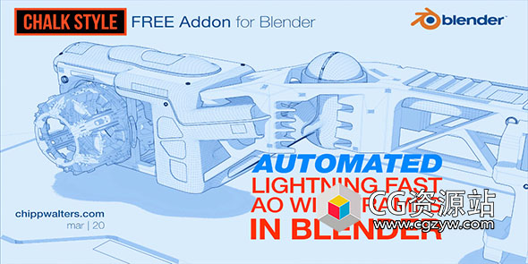 Blender线框渲染插件 Chalk Style Pro V1.0.32