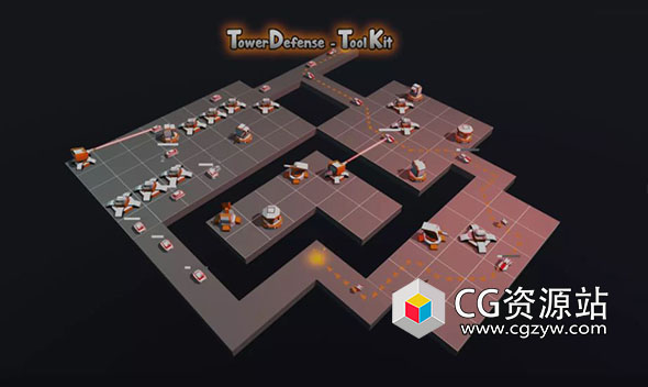 Unity游戏塔防工具包 Tower Defense Toolkit 4 TDTK-4 v4.1 f2